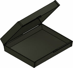MC-2550C : Hinged Conductive Box 1.875" x 8.125" x 6.25"