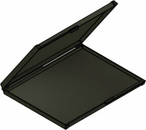 MC-2500C : Hinged Conductive Box 0.50" x 8.125" x 6.25"