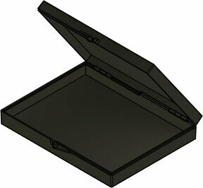 MC-1135C-625 : Hinged Conductive Box 0.625" x 3.5" x 4.5"