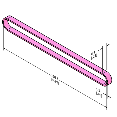 MC-ASRB1 Anti-static ESD Rubber Band 160mm x 6mm (6.25" x .25")