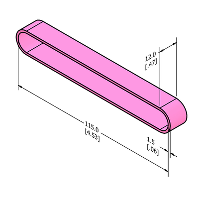 MC-ASRB10 Anti-static ESD Rubber Band 115mm x 12mm (4.5" x .50")