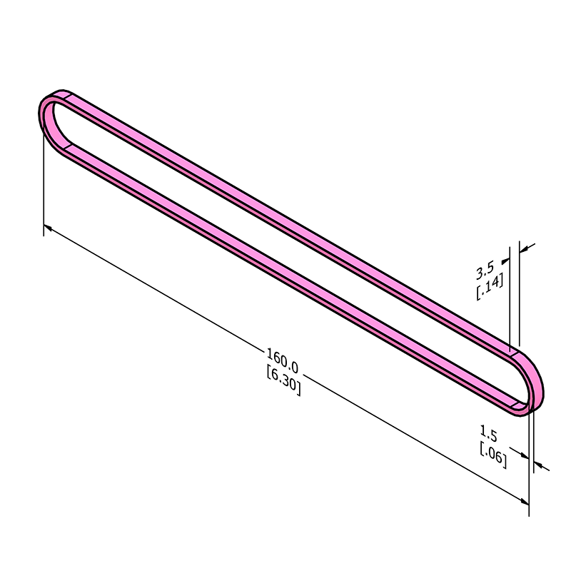 MC-ASRB3 Anti-static ESD Rubber Band 160mm x 3.5mm (6.25" x .125")