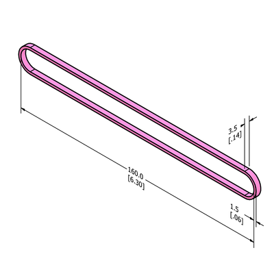 MC-ASRB3 Anti-static ESD Rubber Band 160mm x 3.5mm (6.25" x .125")