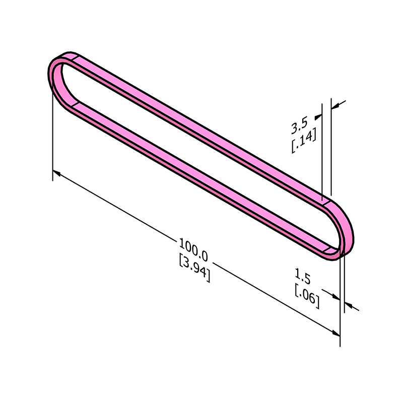 MC-ASRB4 Anti-static ESD Rubber Band 100mm x 3.5mm (4" x .125")
