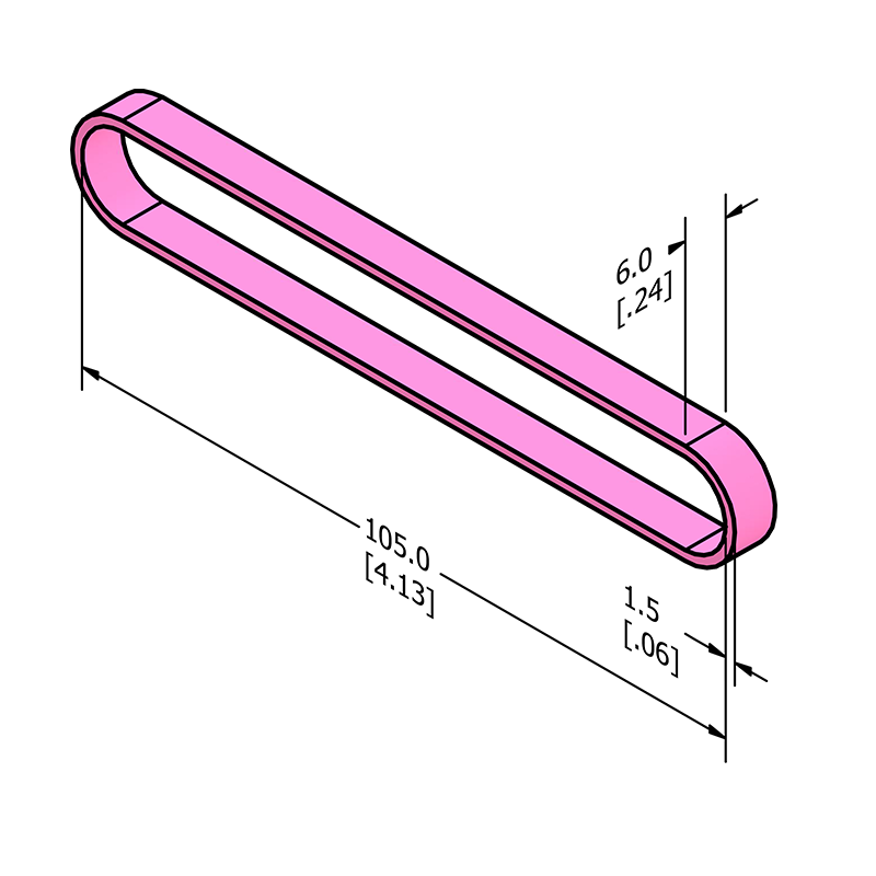 MC-ASRB5 Anti-static ESD Rubber Band 105mm x 6mm (4" x .25")