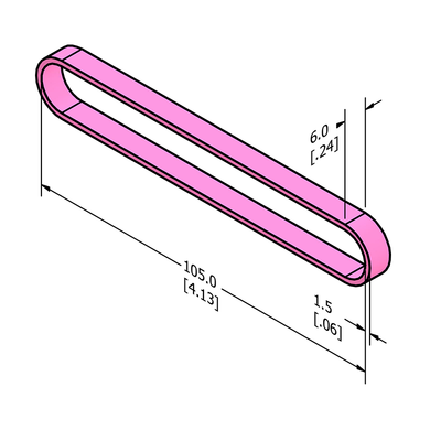 MC-ASRB5 Anti-static ESD Rubber Band 105mm x 6mm (4" x .25")