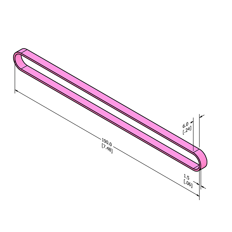 MC-ASRB8 Anti-static ESD Rubber Band 190mm x 6mm (7.50" x .25")