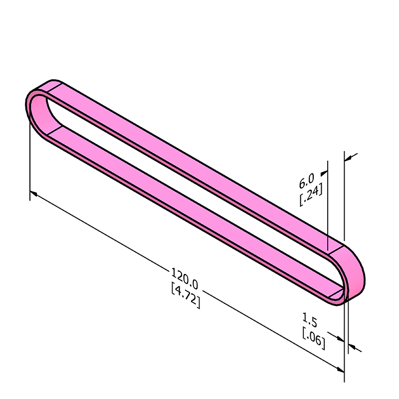 MC-ASRB7 Anti-static ESD Rubber Band 120mm x 6mm (4.75" x .25")