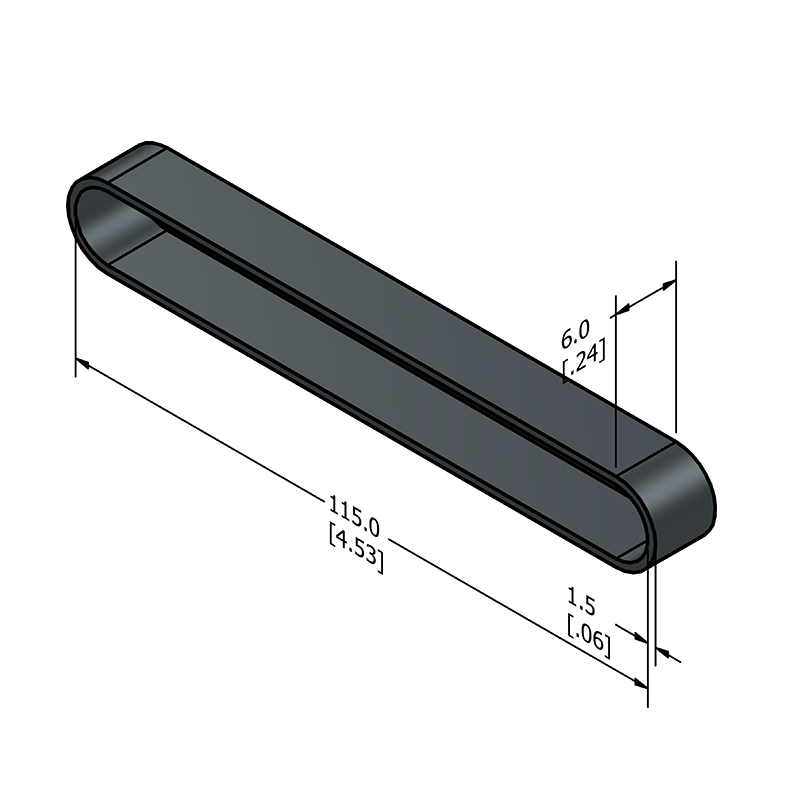 MC-CRB10 Conductive ESD Rubber Band 115mm x 12mm (4.5" x .50")