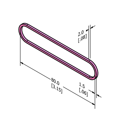 MC-ASRB6 Anti-static ESD Rubber Band 80mm x 2mm (3" x .062")