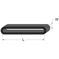 MC-CRB4 Conductive ESD Rubber Band 100mm x 3.5mm (4