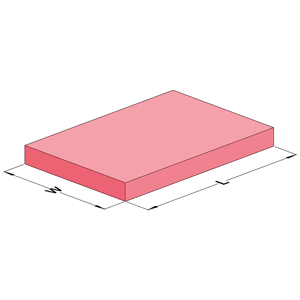 MC-0507AFF : Antistatic Closed Cell Cushion Foam .22" x 5.00" x 7.00"
