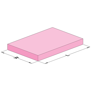 MC-1410ASF : Antistatic Open Cell Cushion Foam .22" x 2.50" x 2.50"