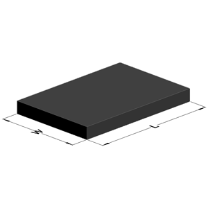 MC-1410CFF : Conductive Closed Cell Cushion Foam .22" x 2.50" x 2.50"