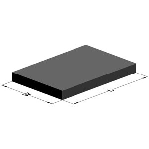 MC-1410CFS : Conductive Open Cell Cushion Foam .22" x 2.50" x 2.50"