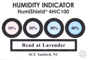 MC-4HIC100 : 4 Spot Humidity Indicator Card
