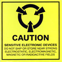 MC-ASC401 : ESD Caution Label 4" x 4"