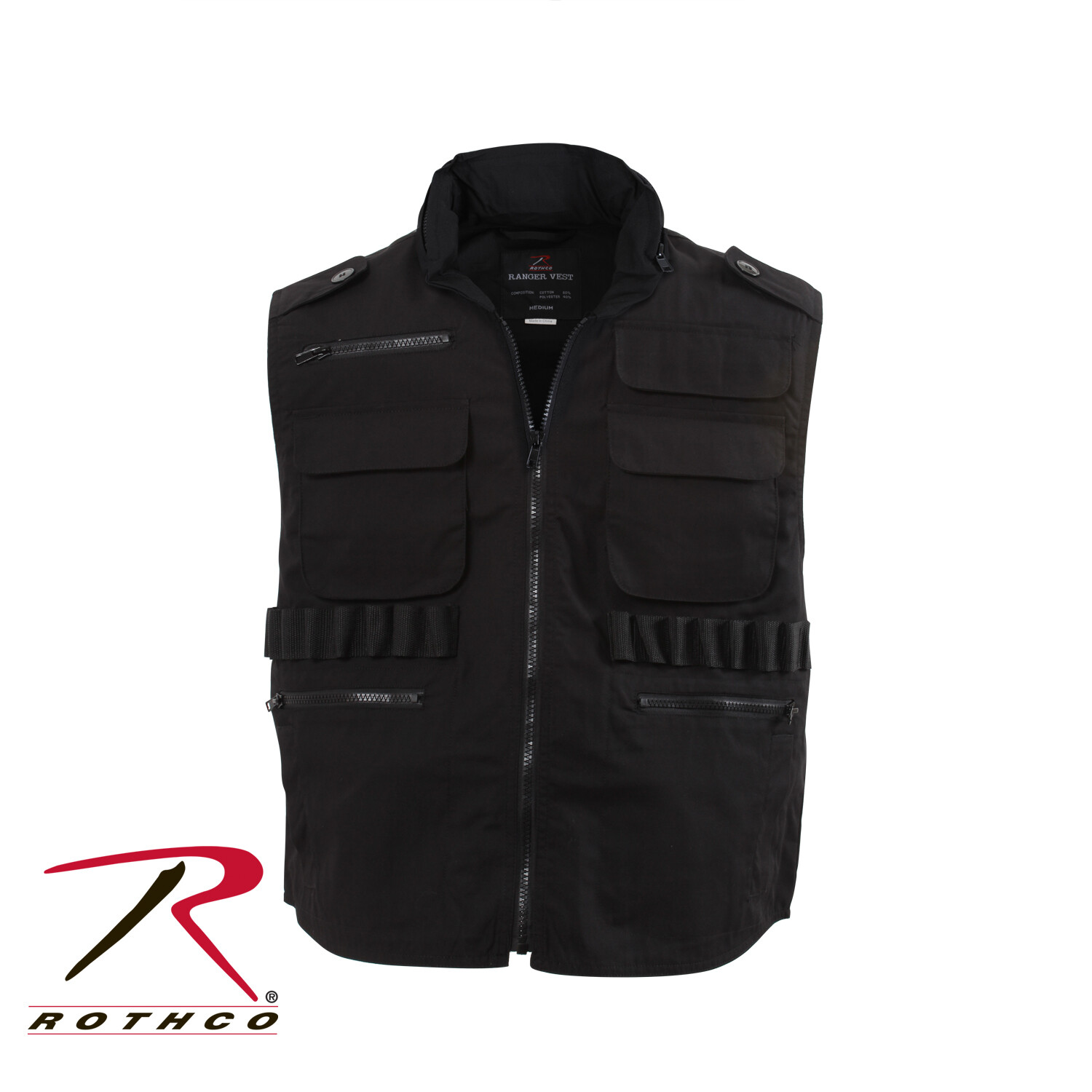 Rothco, 7557-S, Black Ranger Vest