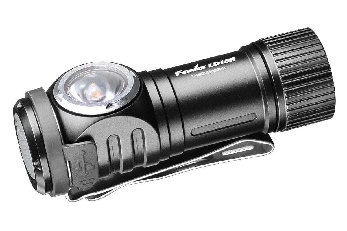 Fenix, LD15R, 500 LM Right Angle, Magnetic Tall, 2way clip