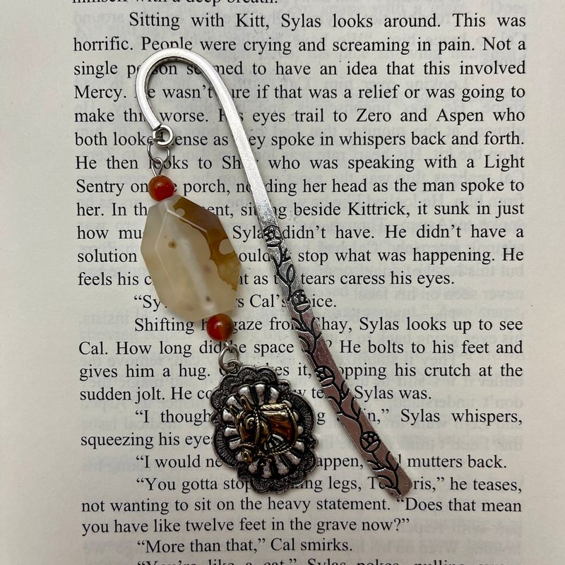 Silver Horse Charm Book Hook