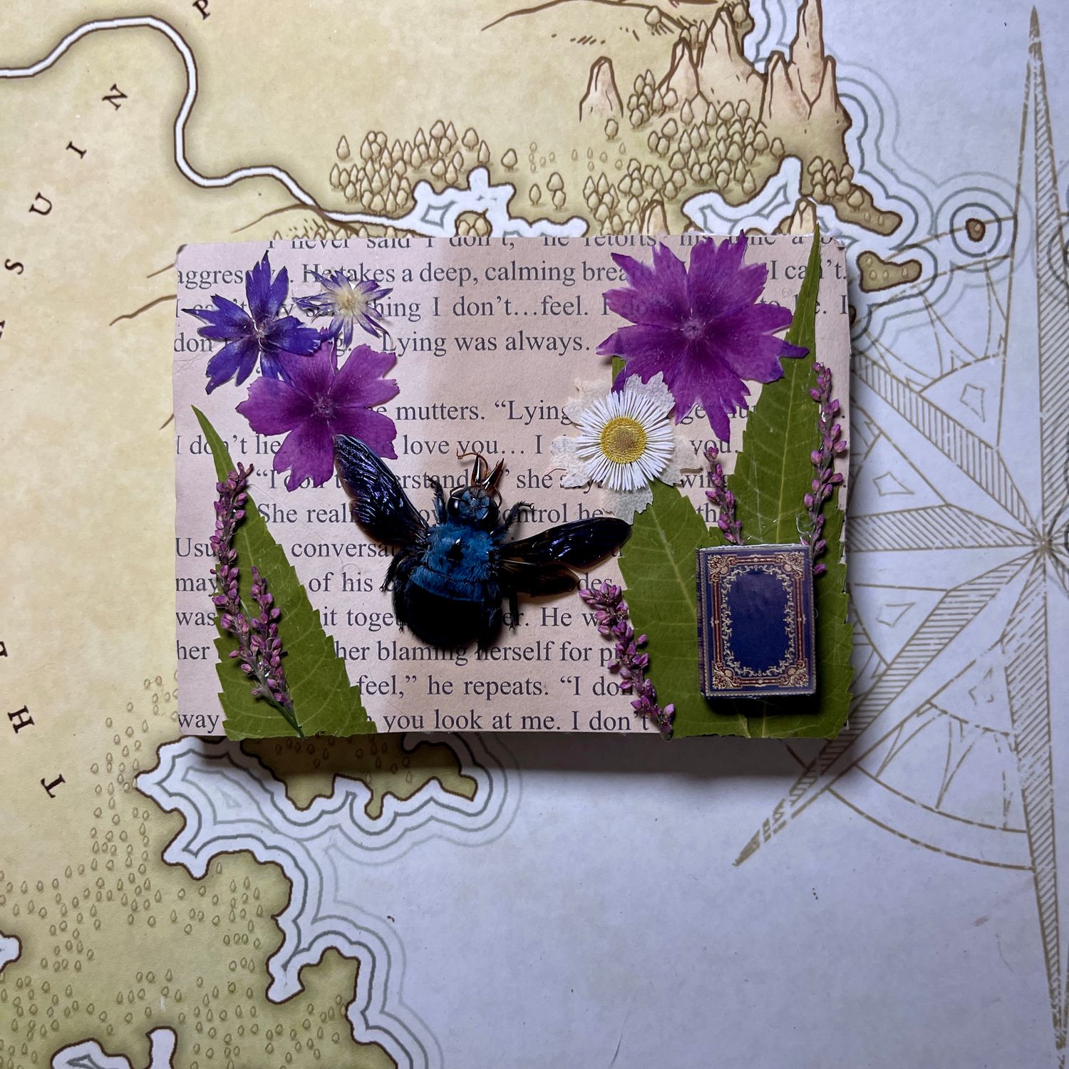 Blue Carpenter Bee 3 X 4 Inch