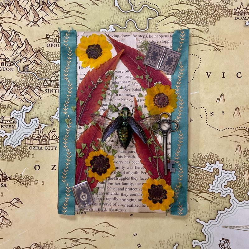 False Eye Jewel Beetle 5 x 7 Inches