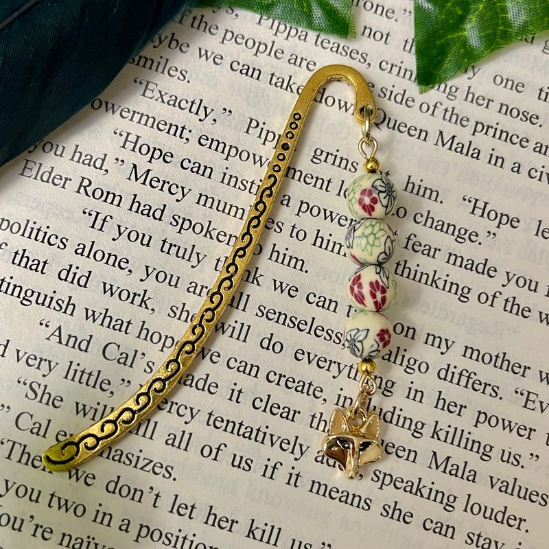Floral Fox MINI Book Hook