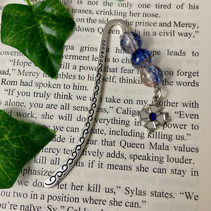 Blue Gem Cross MINI Book Hook