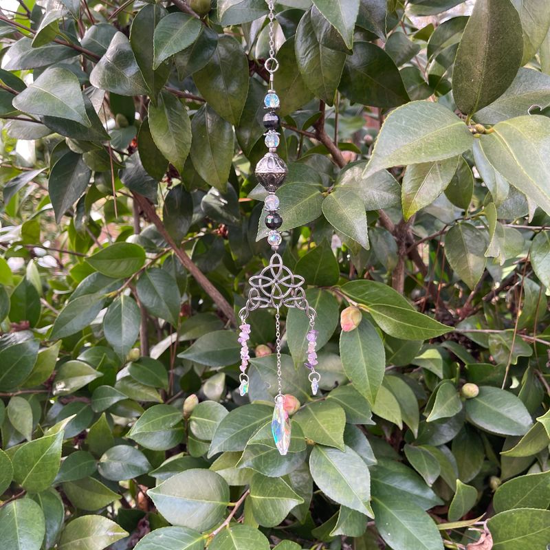 Amethyst Celtic Knot Suncatcher