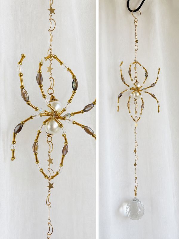 Handmade Celestial Spider Suncatcher