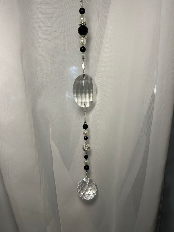 Midnight Elegance Crystal Sun Catcher