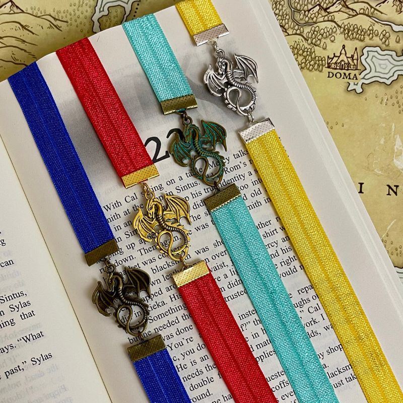 Elastic Ribbon Dragon Bookmark