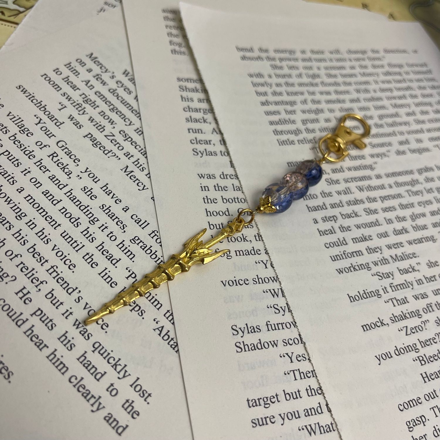 Gold Sword Charm
