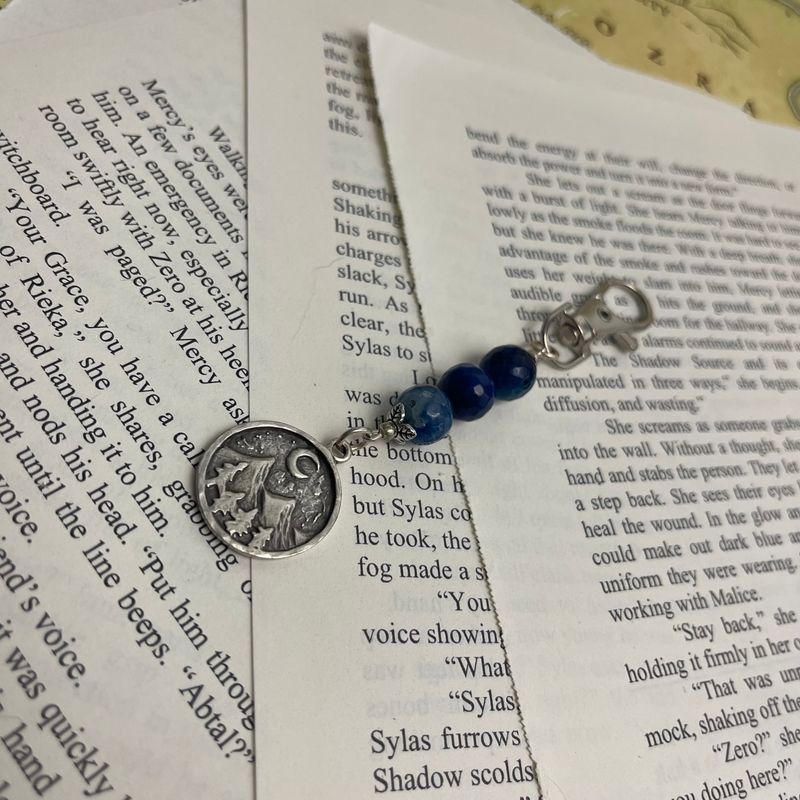 Silver Mountain Scene Coin Charm