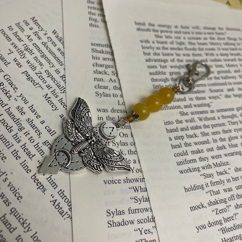 Silver Death Head Hawk Moth Charm