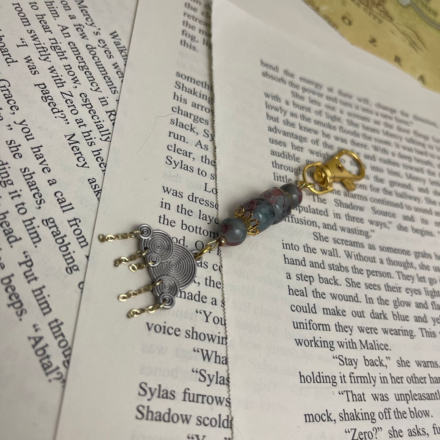 Mixed Metal Rain Cloud Charm