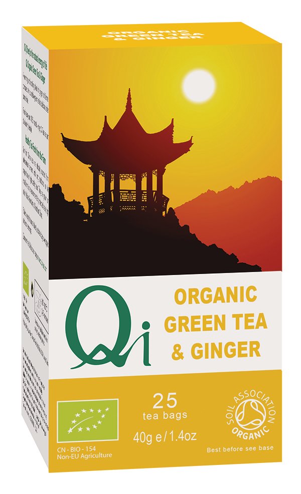Qi Organic Green Tea & Ginger Qi Organic Green Tea & Ginger