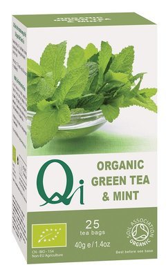 Qi Organic green Tea & Mint (short-dated)