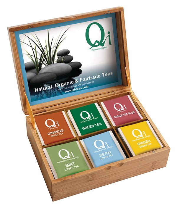 Qi Presentation Box with 6 different teas