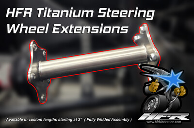 Titanium 5 Bolt Steering Wheel Hub Extension Kit (Welded)