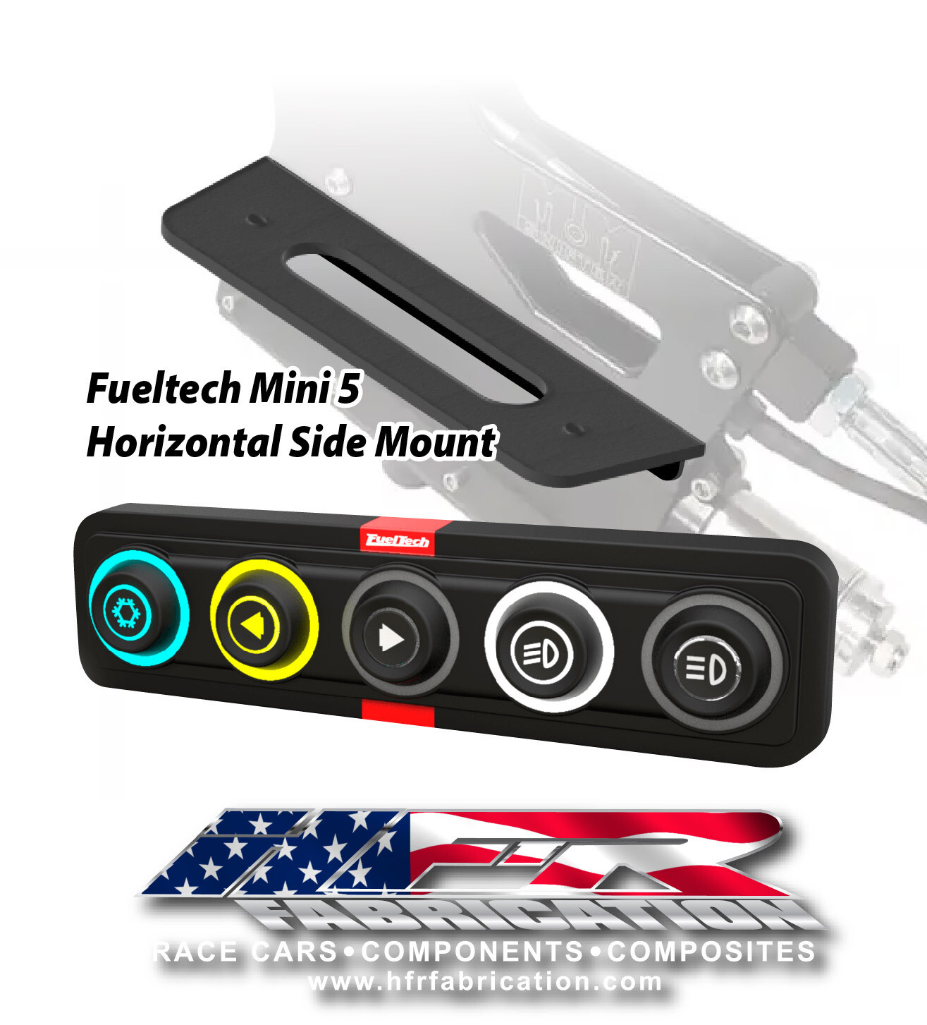 Fueltech Mini 5 Horizontal Flat Side Mount  ( M&M Shifters )