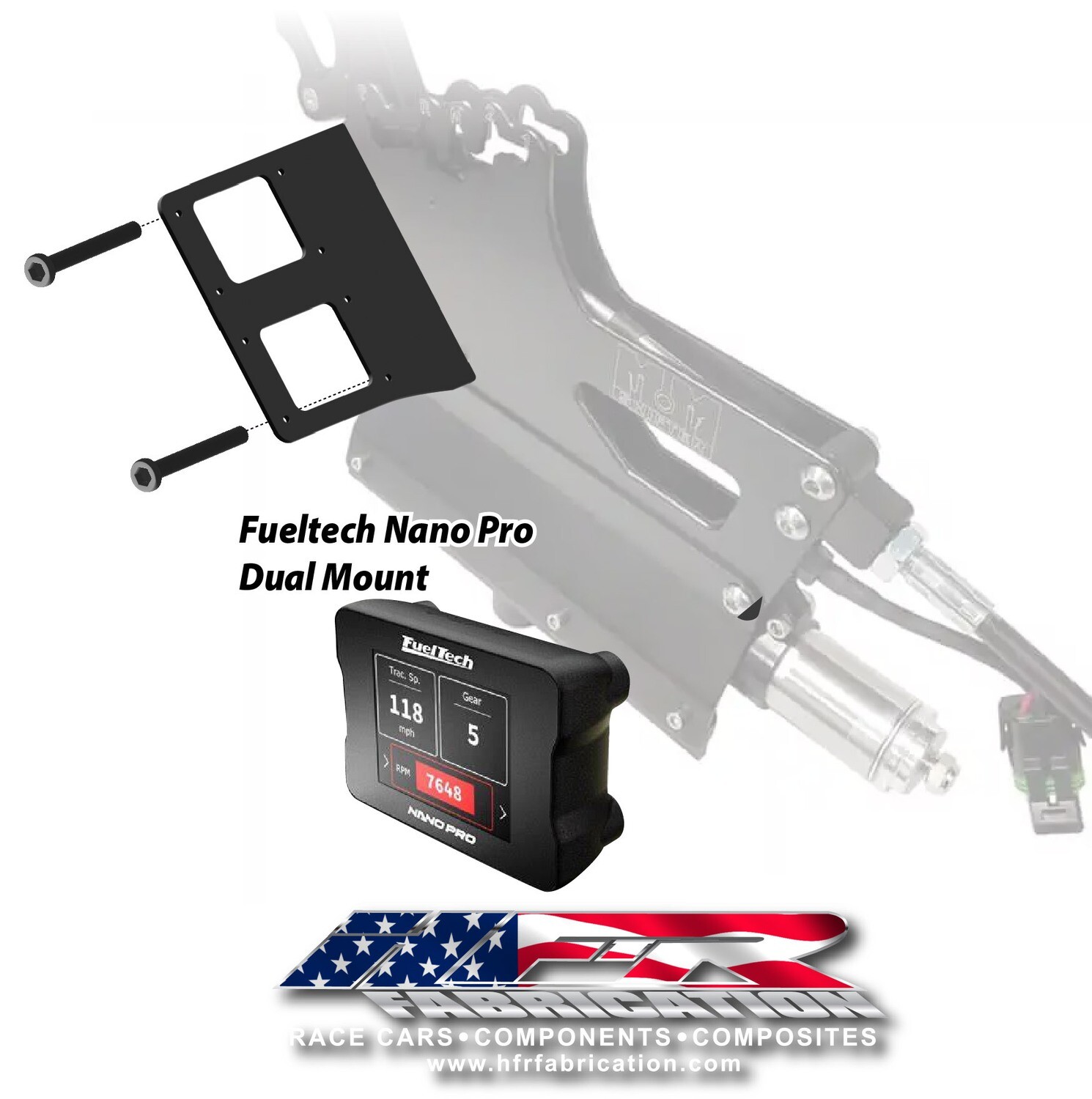 Fueltech Nano Pro Mount Dual ( M&M Shifters ), Mounting Side: Left Hand Mount