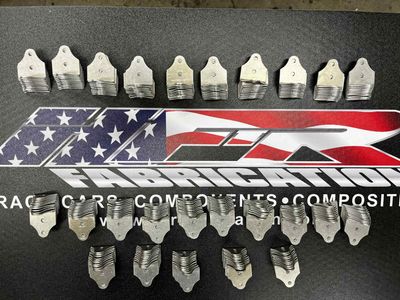 Aluminum Wicker Tabs ( 250pcs ) Black Anodized