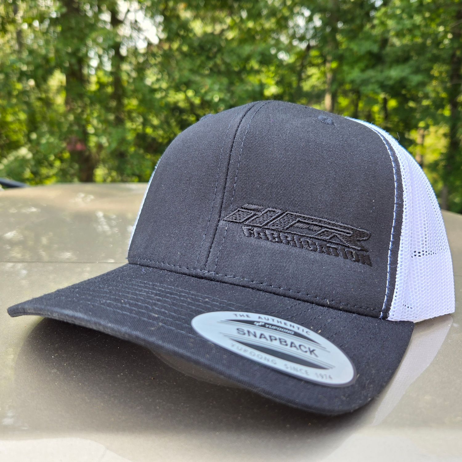 HFR Black/White/Black SnapBack Trucker Hat HFR Black/White/Black SnapBack Trucker Hat