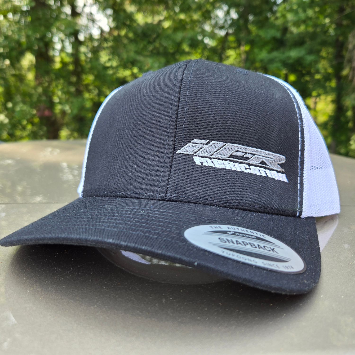 HFR Black/White/Silver-White SnapBack Trucker Hat HFR Black/White/Silver-White SnapBack Trucker Hat