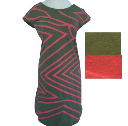 Zebra Olive/Coral
