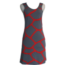 Giraffe Grey/Red