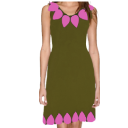 Leaf Olive/Pink