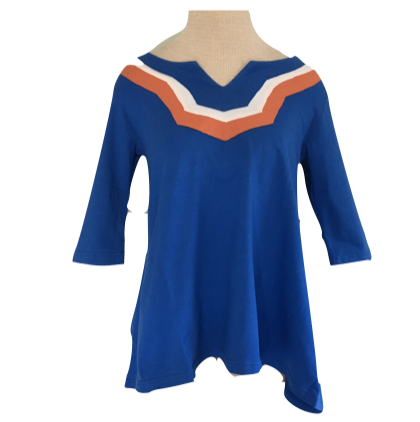 Tunic Royal Blue/Orange
