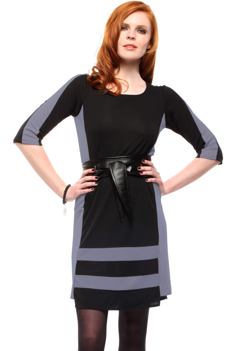 Double Jeu Paris: Reign Like A Queen Dress - Grey/Black SOLD OUT